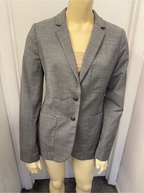 Talula Gray Two-Button Notch Lapel Blazer